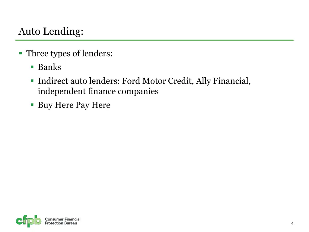 auto lending