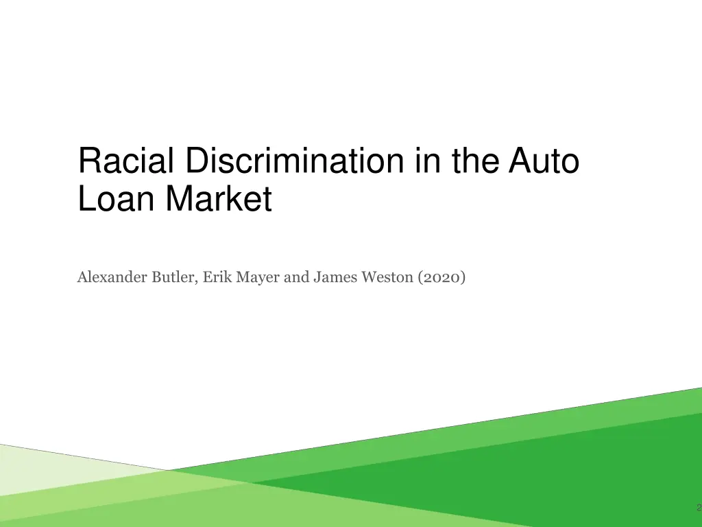 racial discrimination in the auto loan market