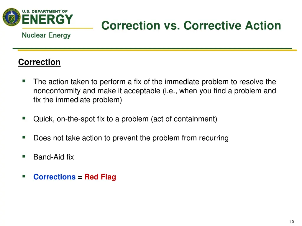 correction vs corrective action 1