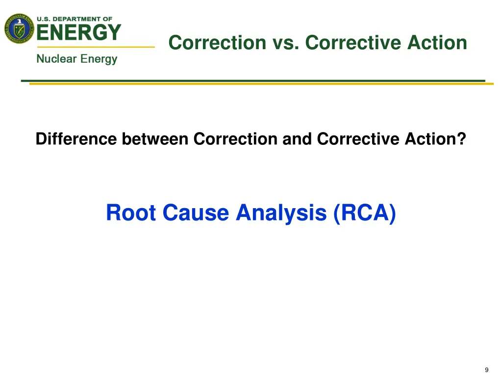 correction vs corrective action