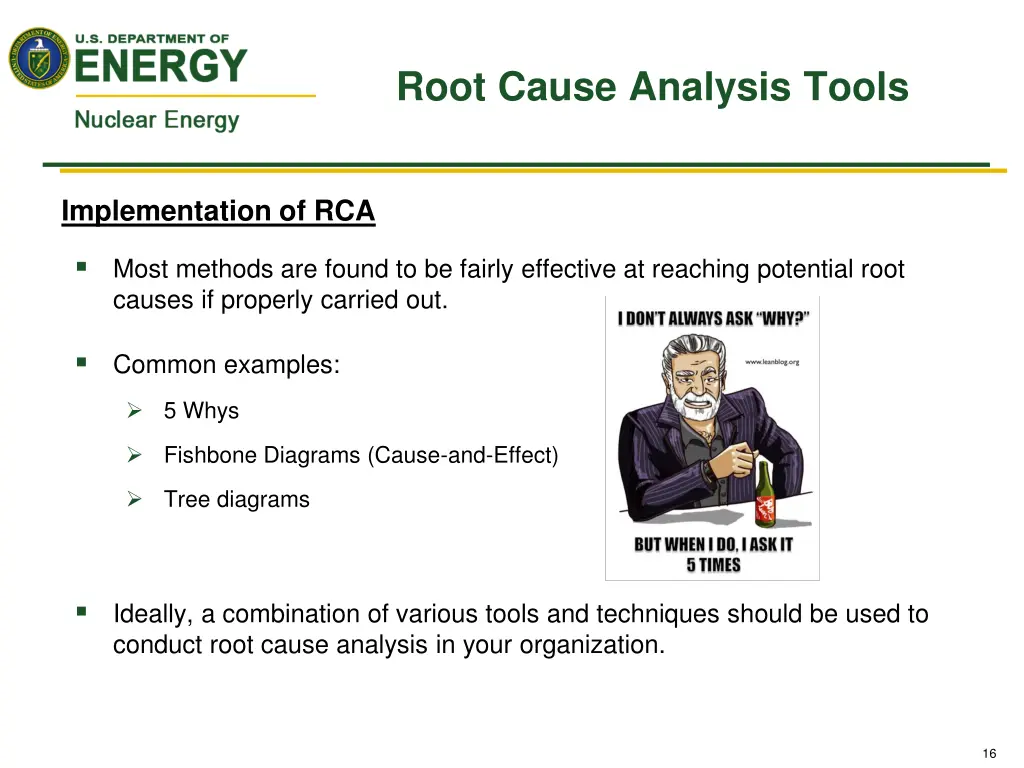 root cause analysis tools