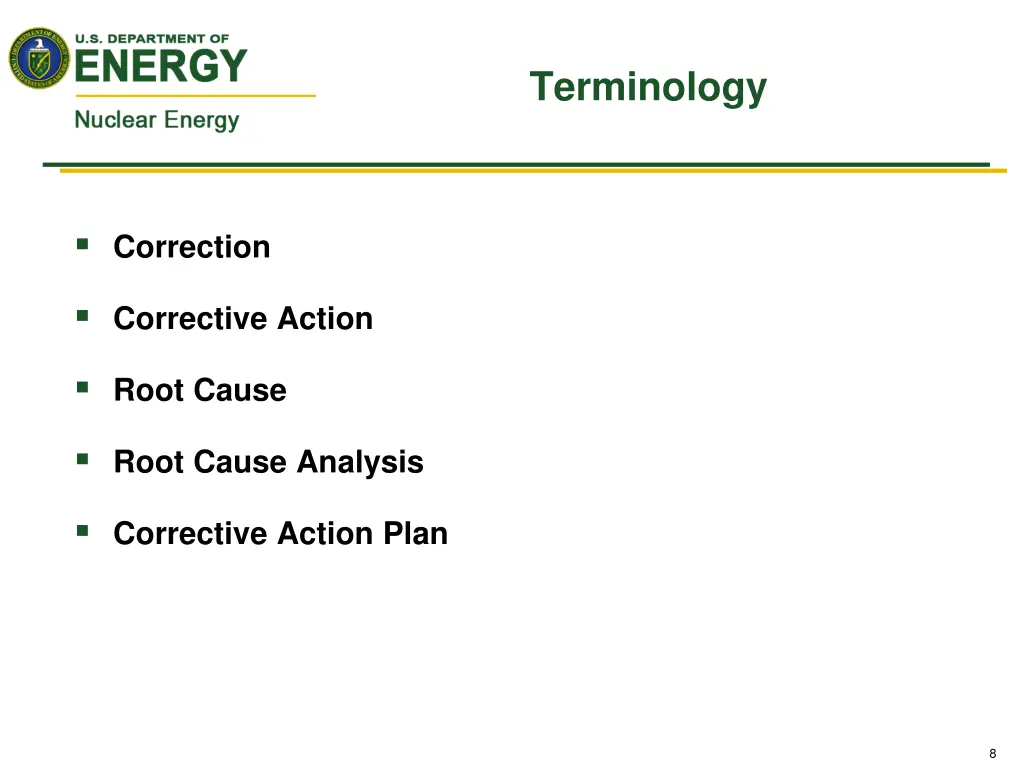 terminology