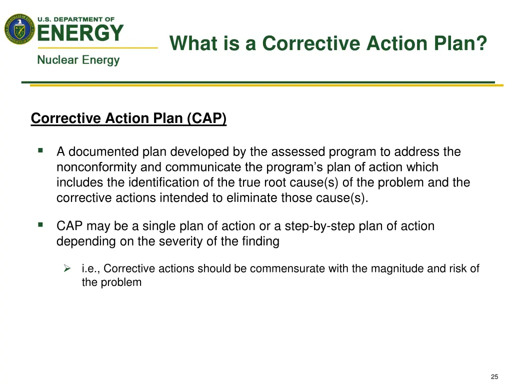 what is a corrective action plan