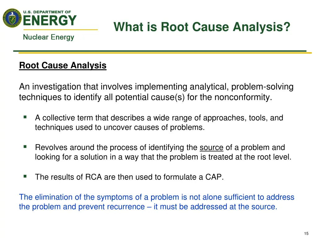 what is root cause analysis