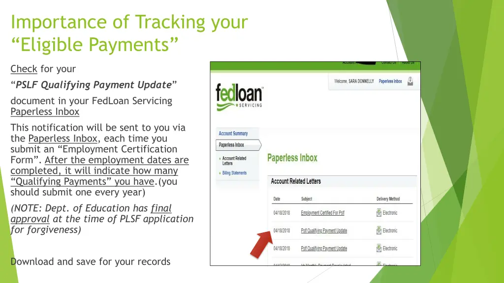 importance of tracking your eligible payments