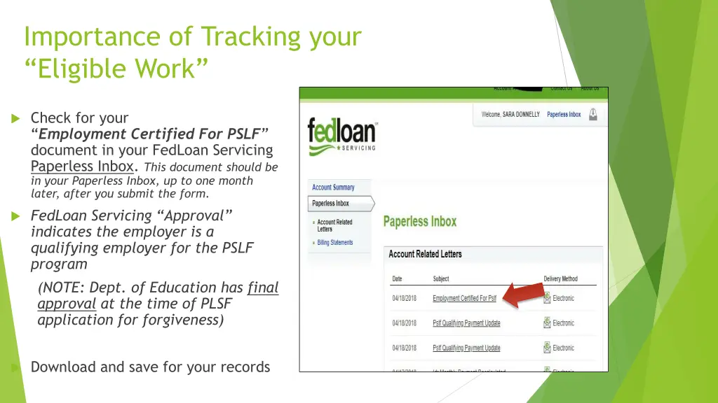 importance of tracking your eligible work