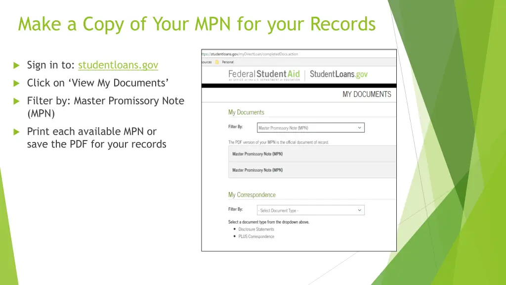 make a copy of your mpn for your records