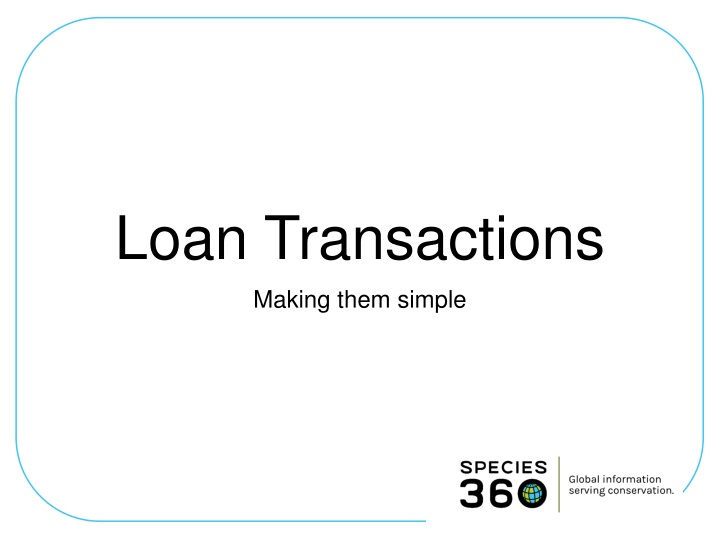 loan transactions