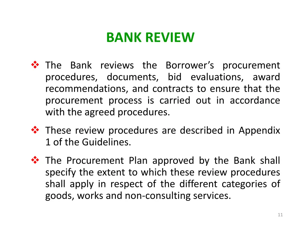 bank review