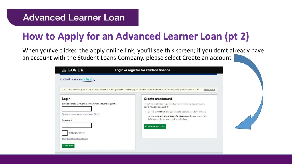 how to apply for an advanced learner loan pt 2