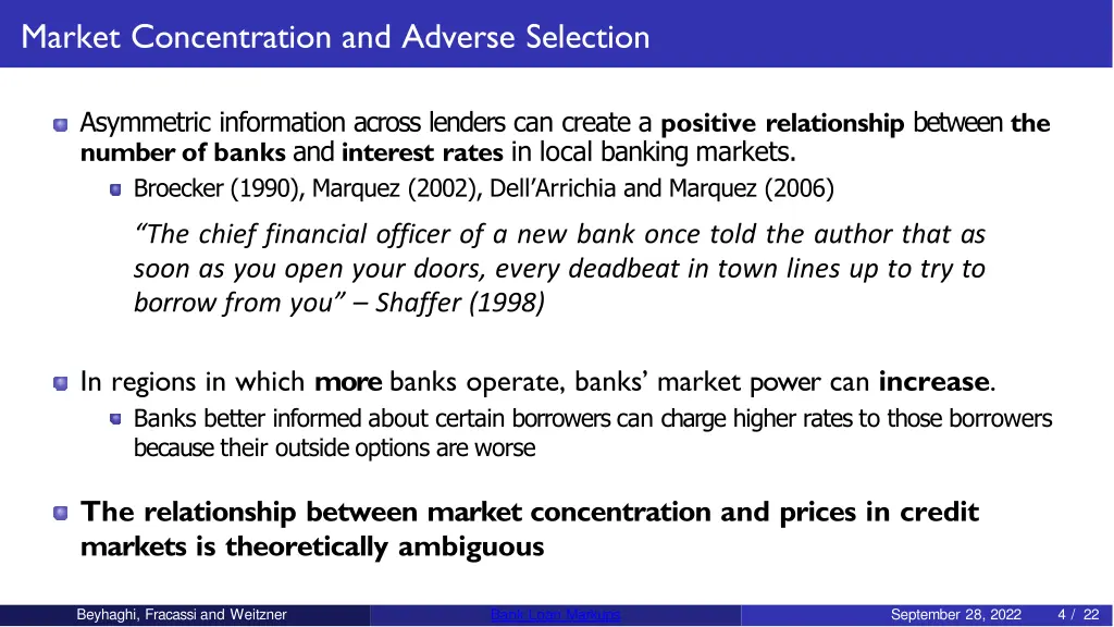 market concentration and adverse selection 2