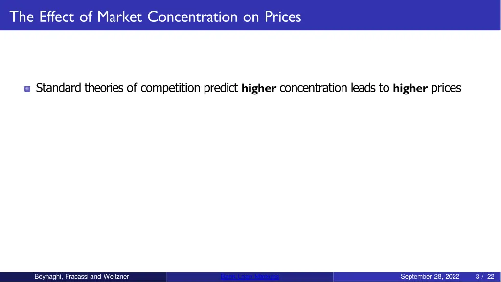 the effect of market concentration on prices