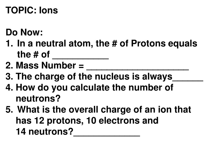 topic ions