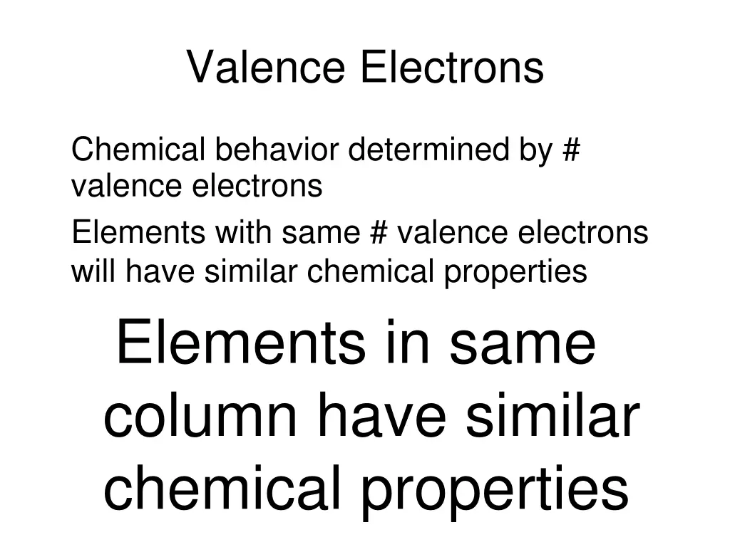 valence electrons