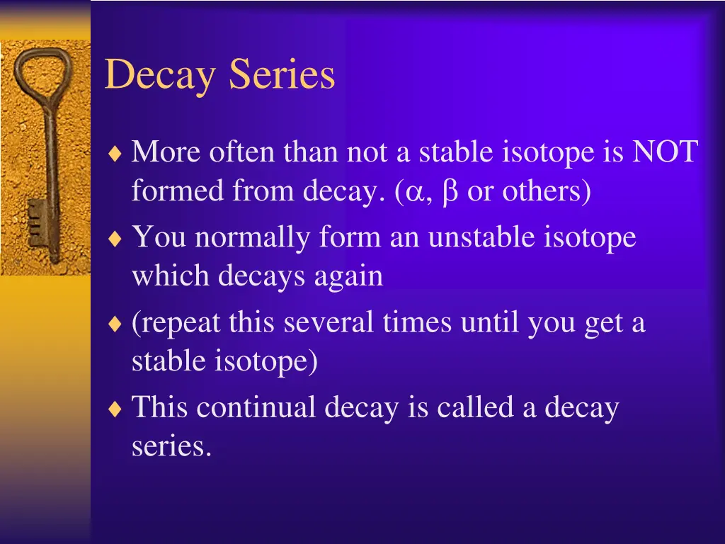 decay series