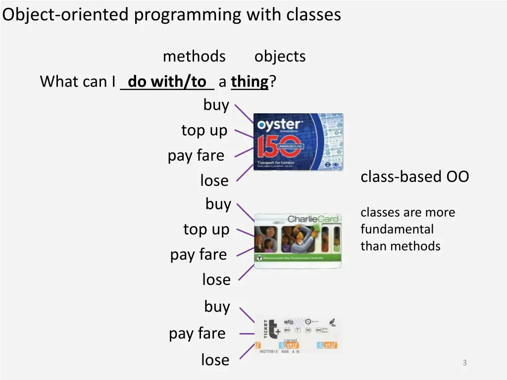 object oriented programming with classes