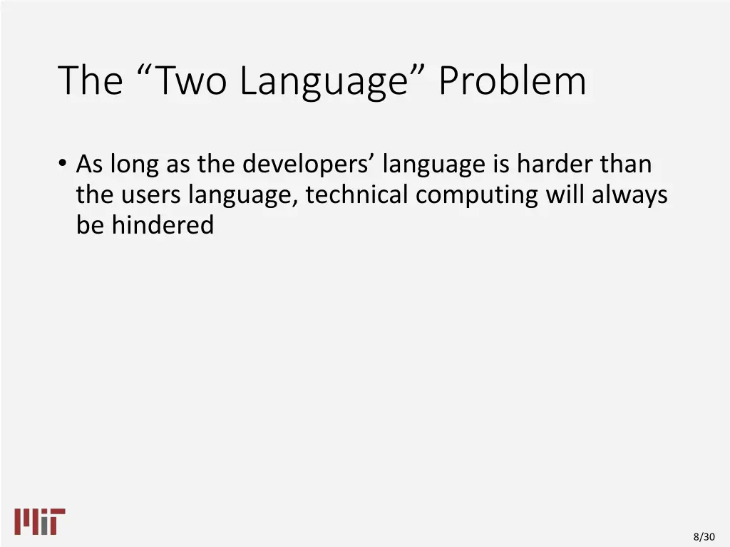 the two language problem