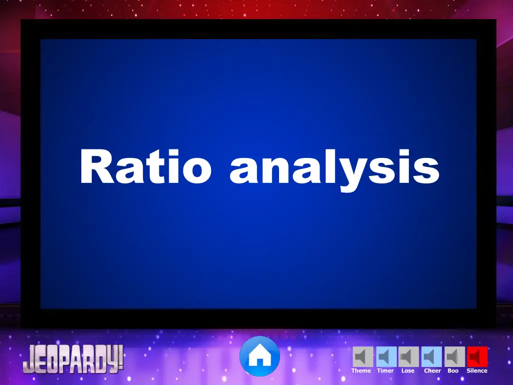 ratio analysis