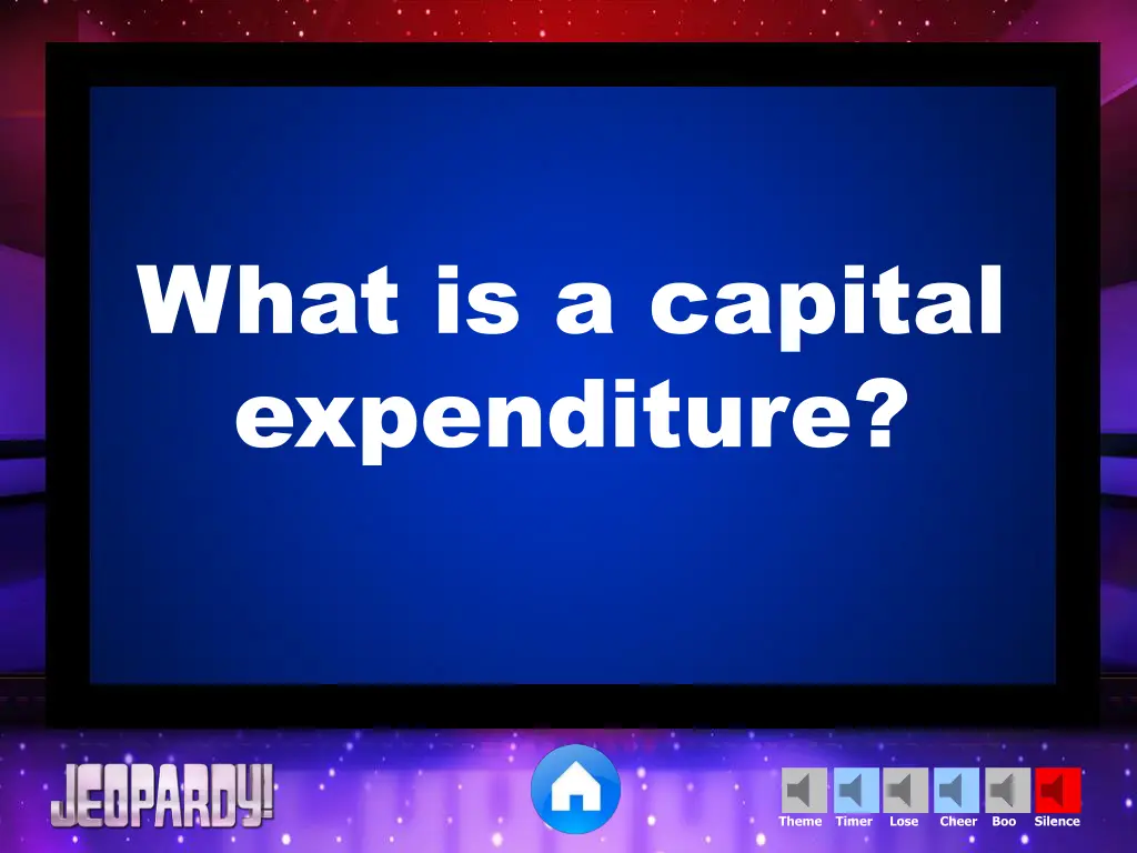 what is a capital expenditure