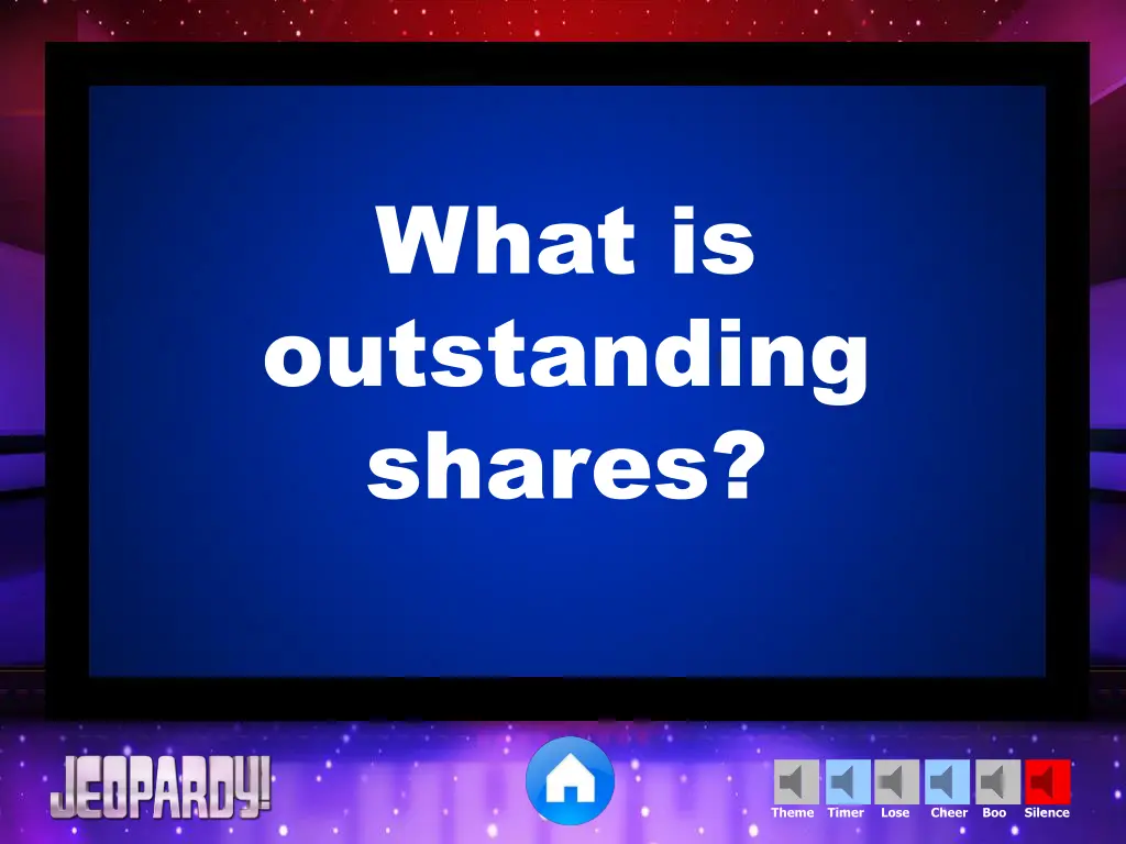 what is outstanding shares