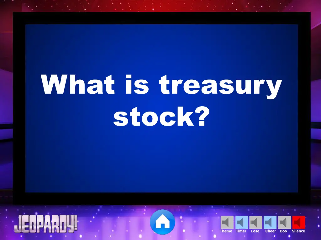 what is treasury stock