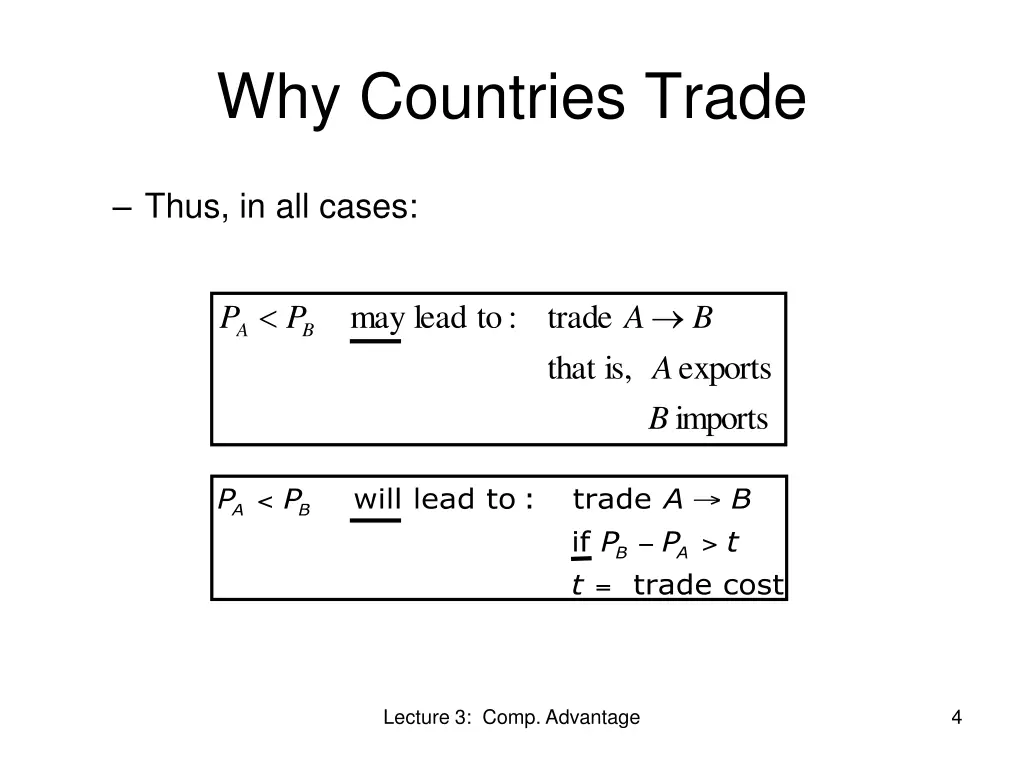 why countries trade 1