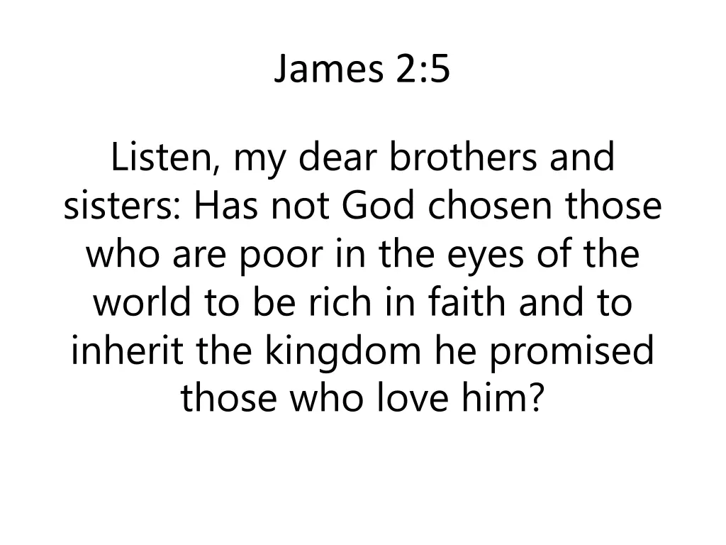 james 2 5