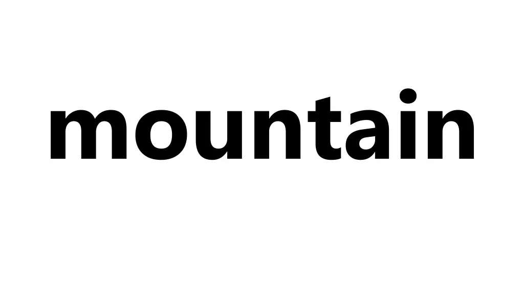 mountain