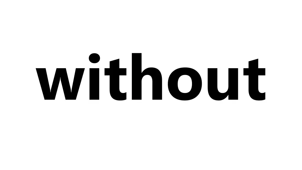 without