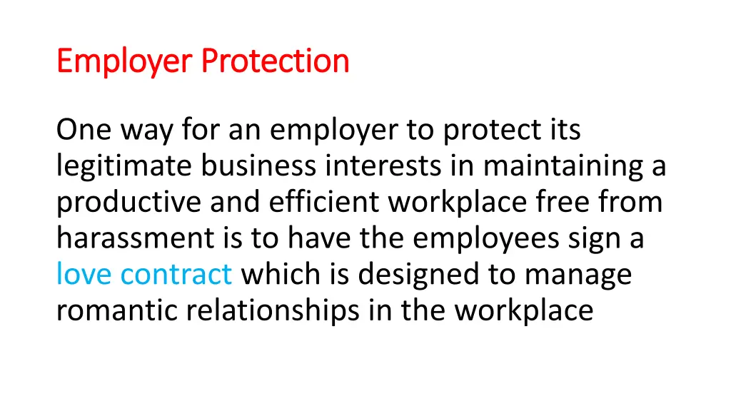 employer protection employer protection