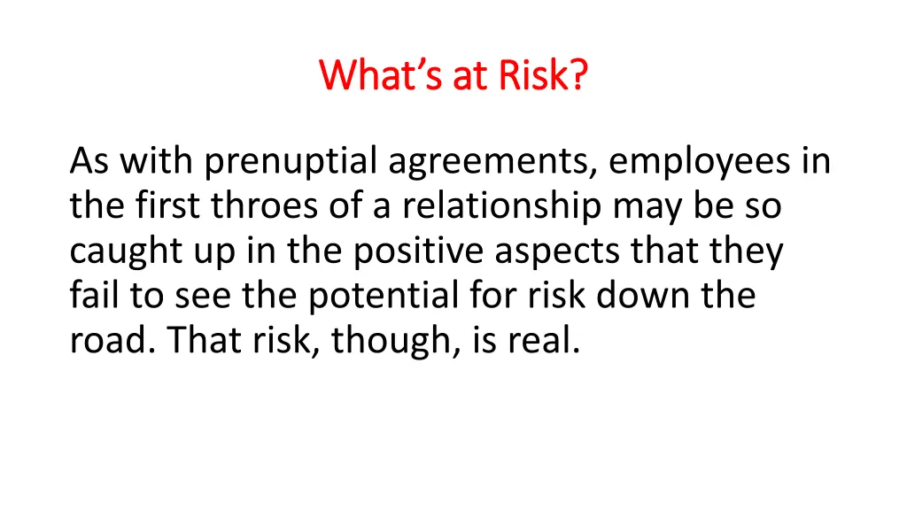 what s at risk what s at risk