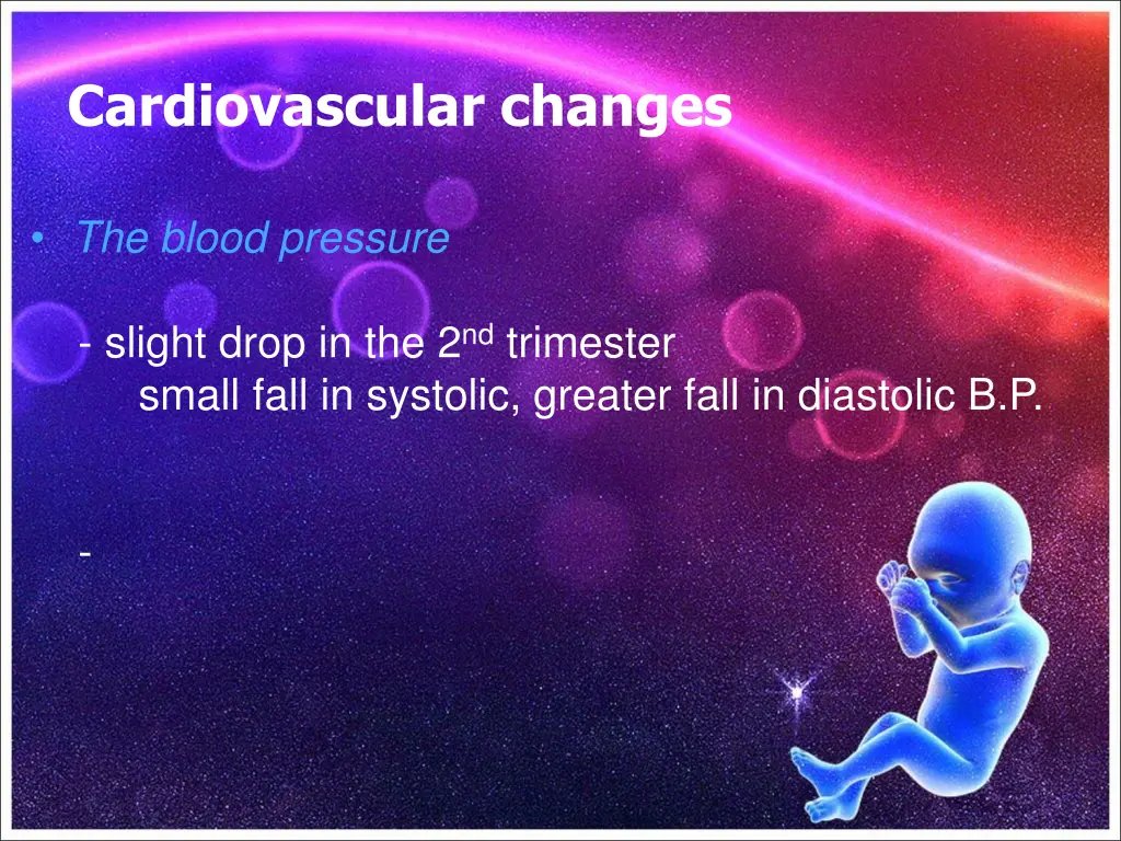 cardiovascular changes 1