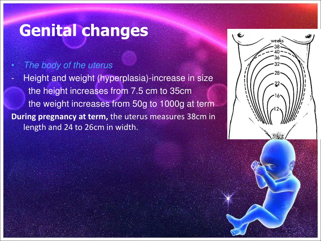 genital changes