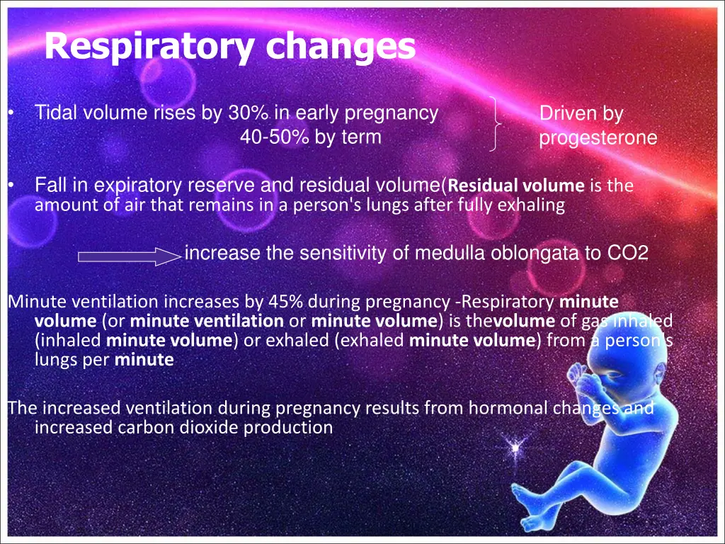 respiratory changes