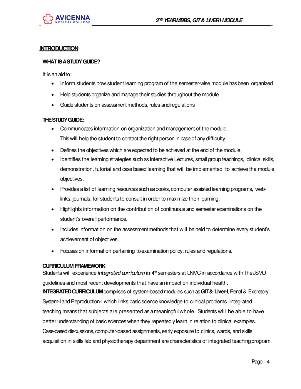 2 nd year mbbs git liver imodule 2