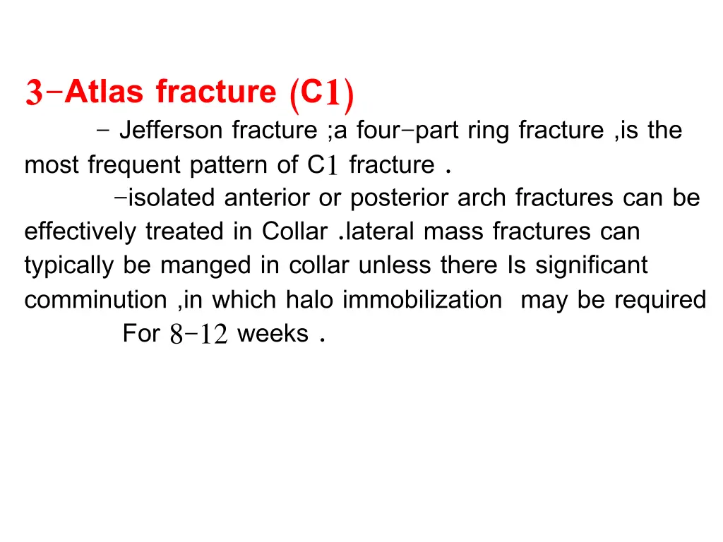 3 atlas fracture c1 jefferson fracture a four