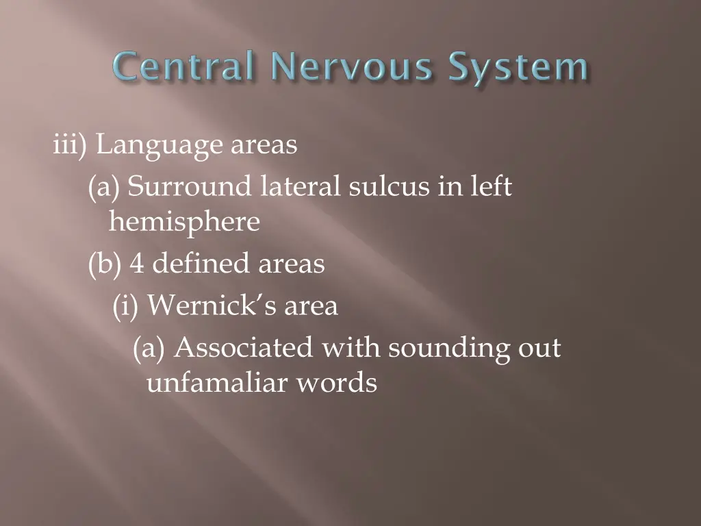 iii language areas a surround lateral sulcus