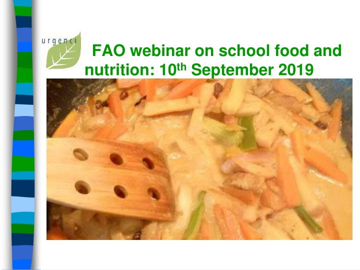 fao webinar on school food and nutrition