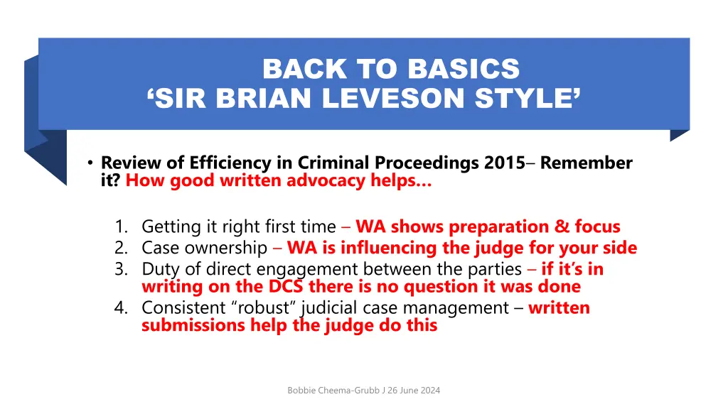 back to basics sir brian leveson style