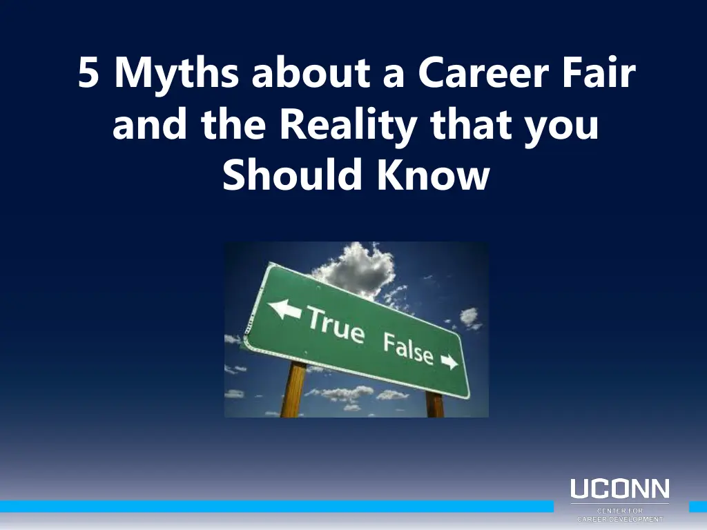 5 myths about a career fair and the reality that