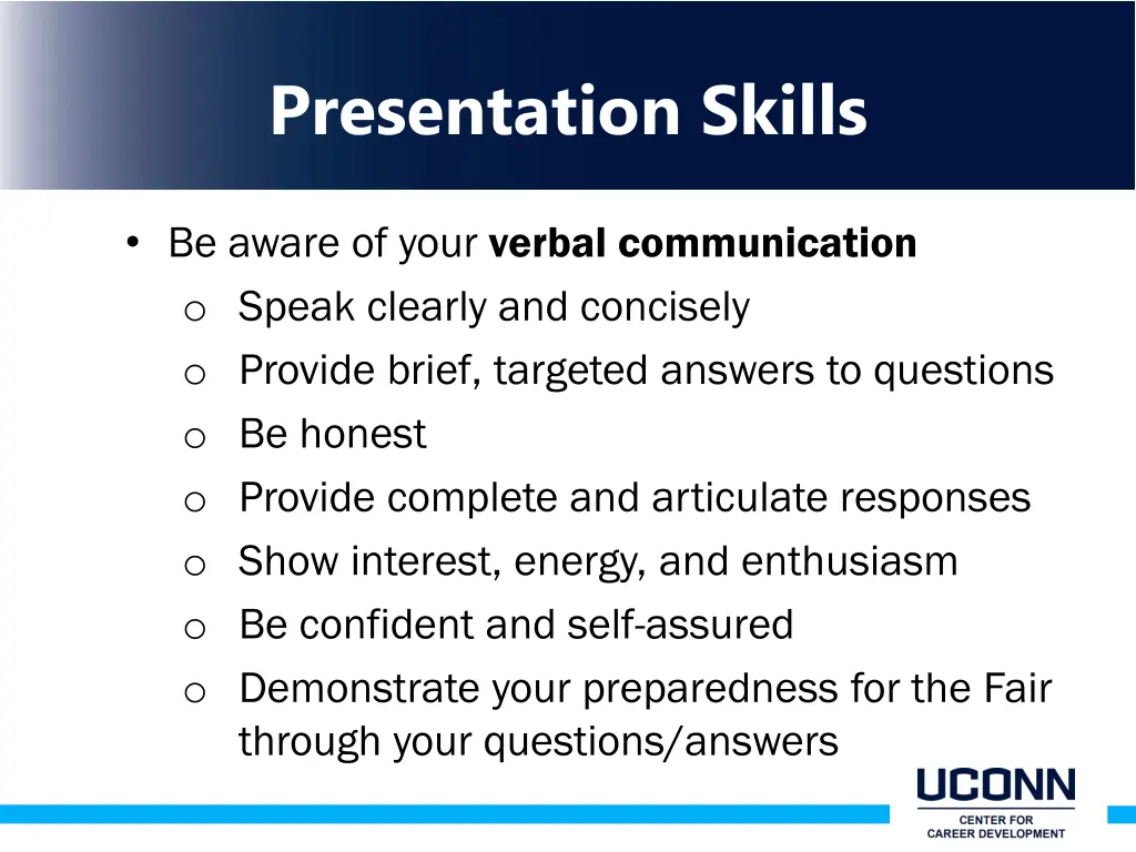 presentation skills