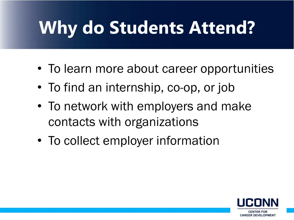 why do students attend