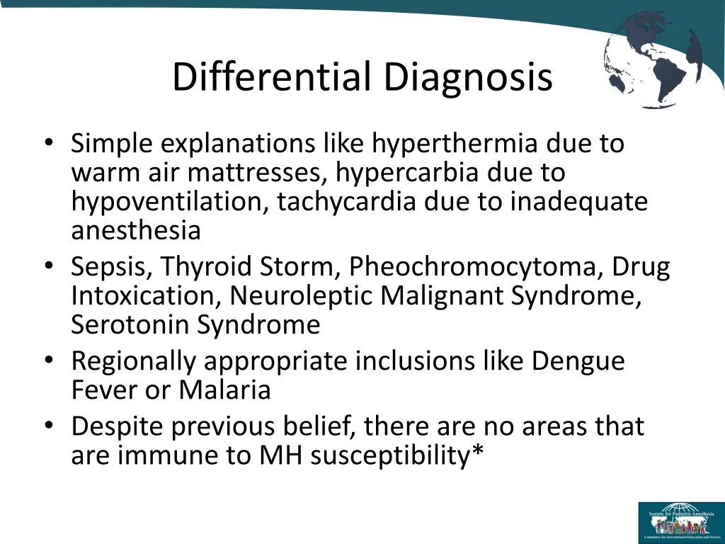 differential diagnosis