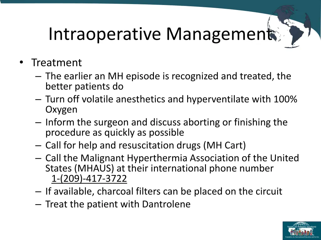 intraoperative management 1