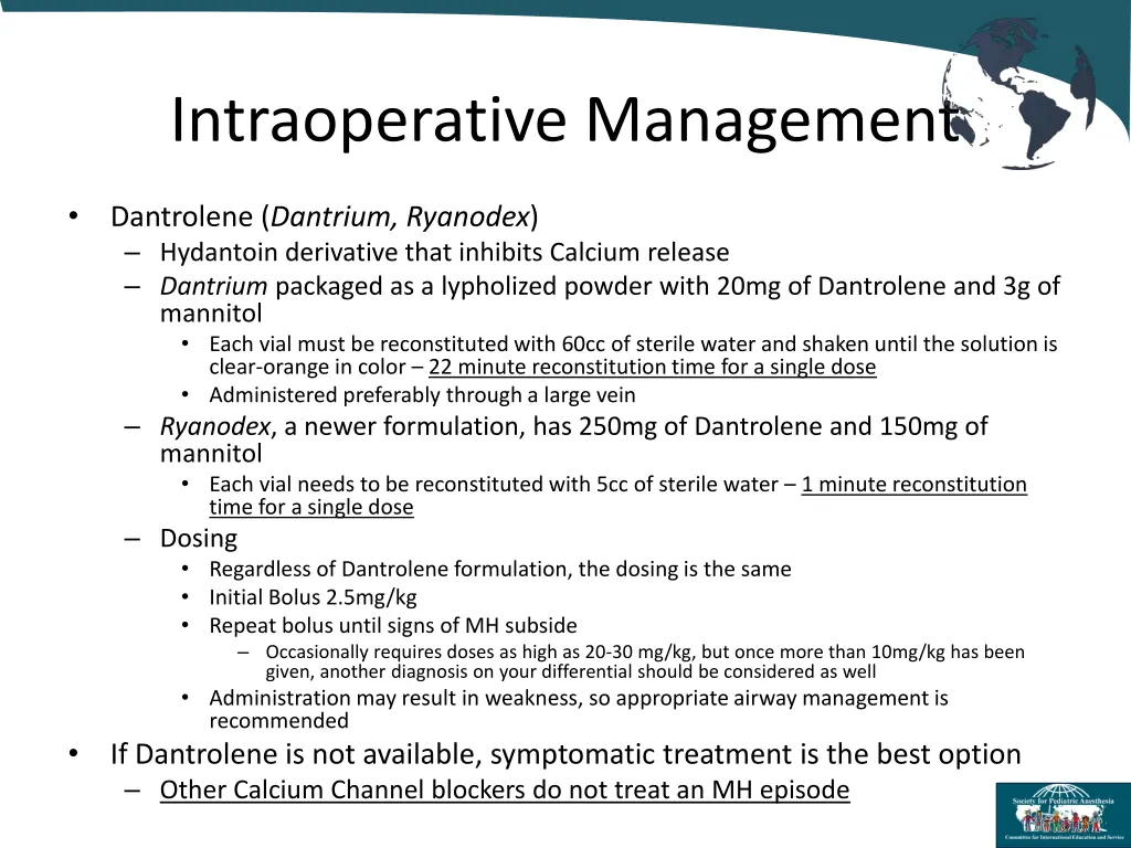 intraoperative management 2