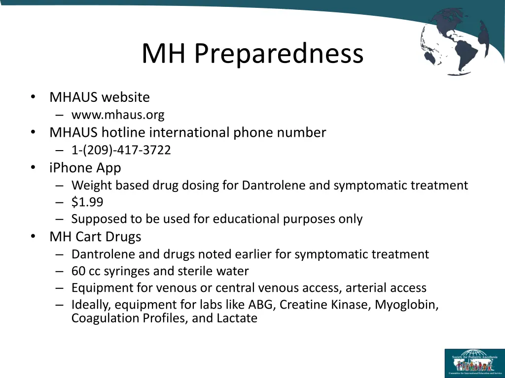 mh preparedness