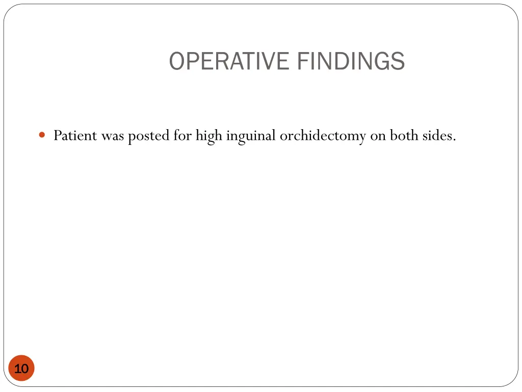 operative findings