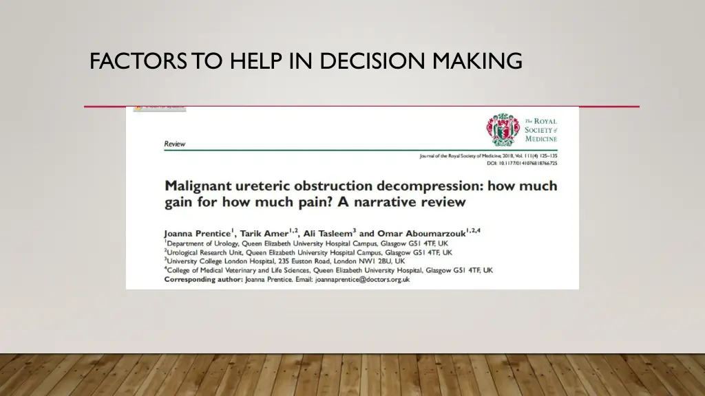 factors to help in decision making 1