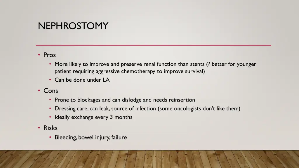 nephrostomy