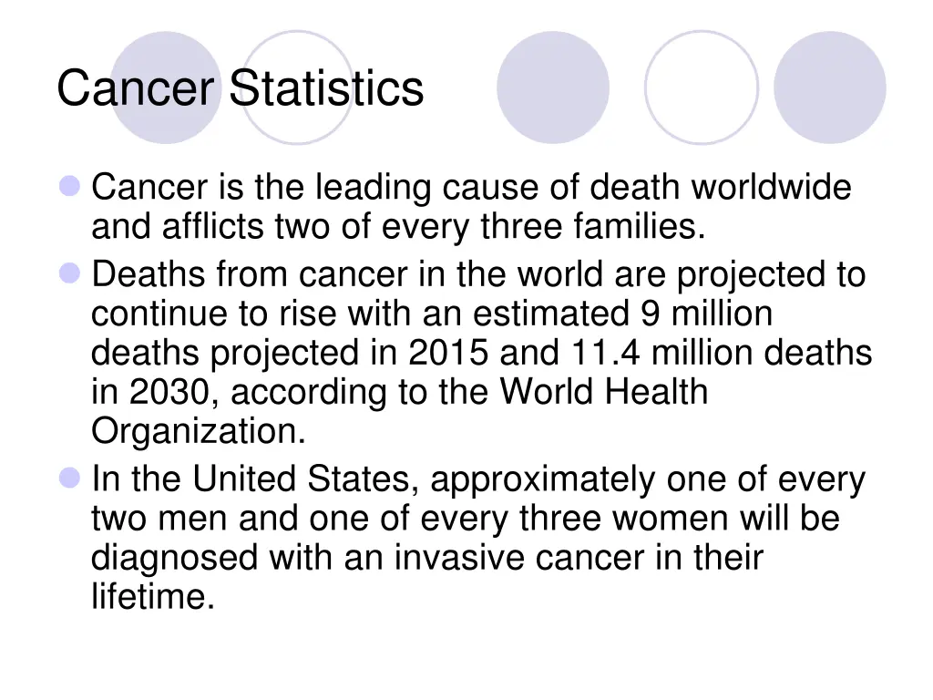 cancer statistics